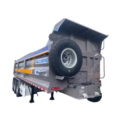 CIMC Factory 3 Axle Chinese Truck Cargo Trailer Dump Semi Trailer Dump Truck