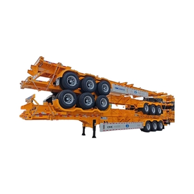 CIMC Steel 3-Axle Container Transport Semi-Trailer with Mechanical or Air Suspension