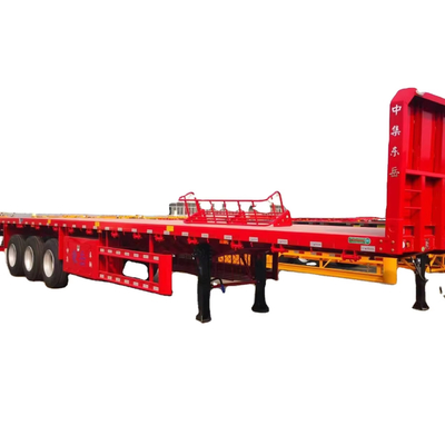 Can pull 2040 feet of international containers made of high-strength steel multi-functional flat semi-trailer