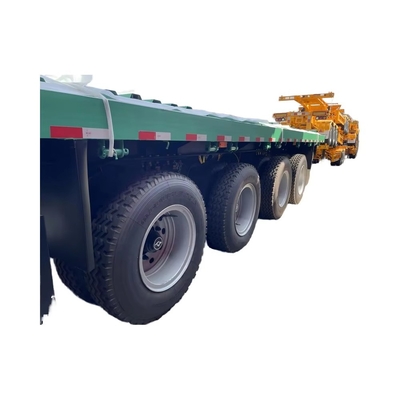 CIMC New 4-Axle Flatbed Skeleton Semi-Trailer Steel Container Truck with Wabco Brake System