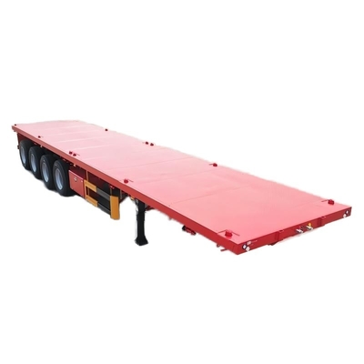 Can pull 2040 feet of international containers made of high-strength steel multi-functional flat semi-trailer