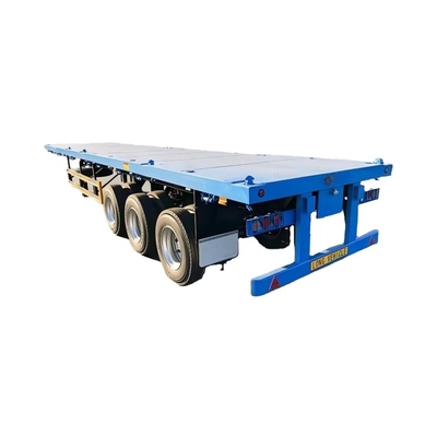 CIMC New 3-Axle Flatbed Skeleton Semi-Trailer Steel Container Truck with Wabco Brake System