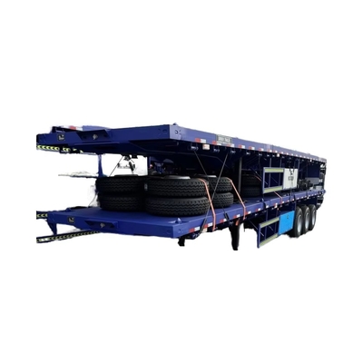 CIMC New 3-Axle Flatbed Skeleton Semi-Trailer Steel Container Truck with Wabco Brake System