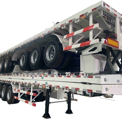 CIMC second hand used Shipping 20ft 40ft 50ft 53ft 40 Feet 2 3 4 5 Axles Flatbed Semi Truck Trailers Flatbed Trailers