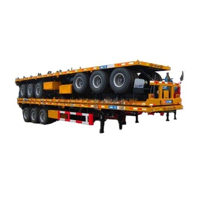 CIMC Lowtest price used 2 3 4 axle capacity 30 to 100t 20ft 45ft 40ft hot sale container truck flatbed semi trailer