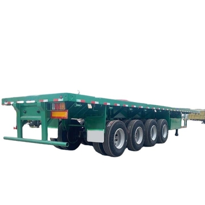 CIMC brand new 4 axles 100t capacity 40FT SPRING SUSPENSION FLATBED SEMI TRAILER  for sale