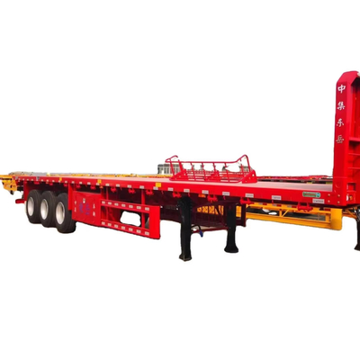 CIMC 3 axle 12400*2610*1550mm customized Design for Timber Coil and Steel Container Haulage Side Column Flatbed Semi Trailer