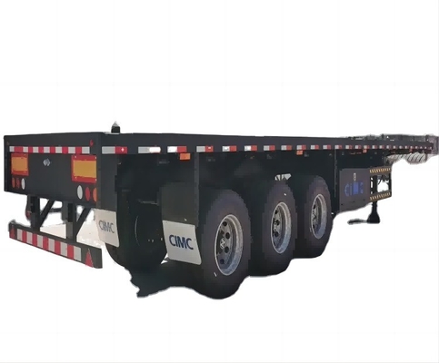 CIMC used Heavy Loading Capacity 40 60 80 100 Ton 3 Axle 4 Axle 40ft 45ft Container Flatbed Semi Trailer To Africa