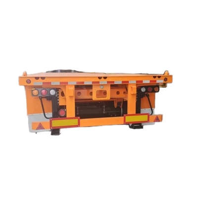 CIMC New 2-Axle Flatbed Skeleton Semi-Trailer Steel Container Truck with Wabco Brake System