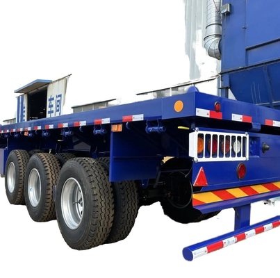 CIMC New 3-Axle Flatbed Skeleton Semi-Trailer Steel Container Truck with Wabco Brake System