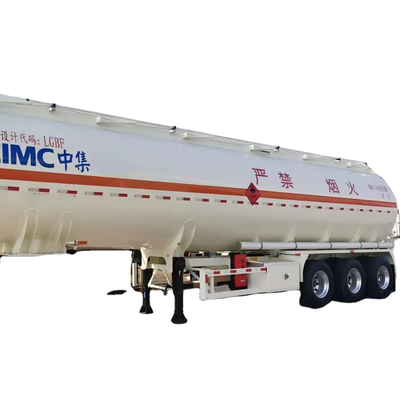 CIMC 3 axles Capacity 42 m³ Stainless Steel 304 Single compartment Vacuum 12R22.5 18PR 12 tires 28T landing gear Liquid Tanker