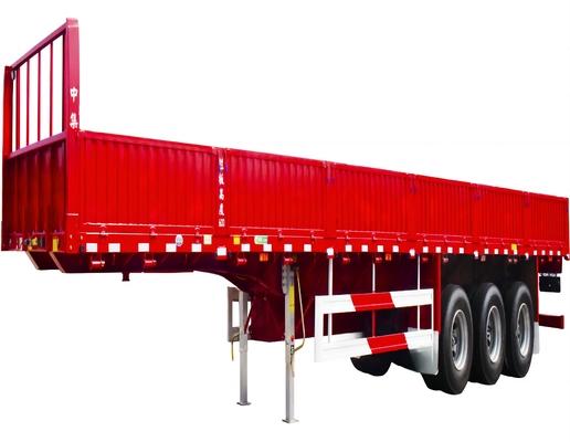 CIMC New 3 or 4 axles high fence for cattle livestock animals food grain 60 tons fence Stake cargo semi trailer truck
