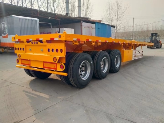 CIMC New 3-Axle Flatbed Skeleton Semi-Trailer Steel Container Truck With Wabco Brake System