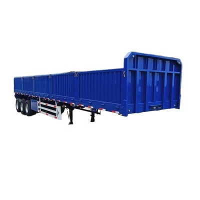 High-Strength Steel Livestock Semi-Trailer With Utility Side Door And Drop Side Fence Truck Trailers