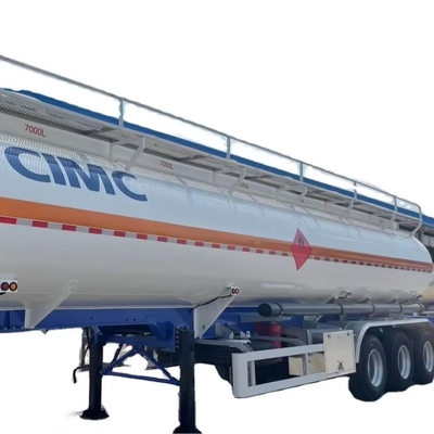CIMC 3 Axles 8000L/5500L/7000L/7500L Gasoline and Diesel 4 compartments design 28 KL Steel Fuel hydraulic Tank Trailer