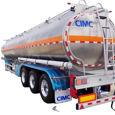 CIMC 33000 40000 45000 50000 60000 Litres 3 Axles Aluminum Alloy Fuel Petrol gasoline Oil Tank Tanker Semi Trailer for Sale