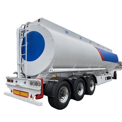 CIMC tri axle Stainless Steel Petrol Diesel Gasoline 6-7 separate warehouse 7000L Transport Oil Fuel Truck tanker Semi Trailer