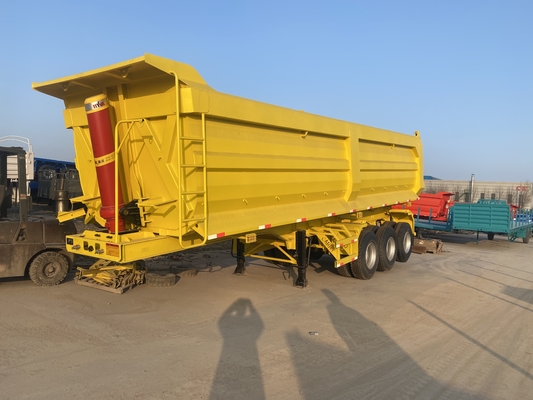 Spring Suspension And Brake System Low-alloy Steel 3 Axles 42 Square U Shaped Dump Tipper Trailer