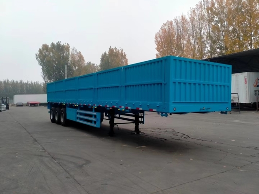 40ft 3 Axle High Tensile Steel With 4/6/8/10/12 Sets Locks For Bulk Cargo / Container Transport Side Wall Semi Trailer
