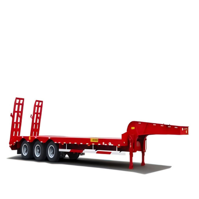 High Quality Customizable Steel Three- And Four-Axis CIMC Lowbed Semi-Trailer Truck Trailers