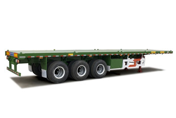 Heavy-Duty Fatbed Semi Trailer For Stable And Efficient Transportation Of Oversized Loads