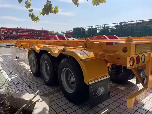 Steel Iron 20ft 40ft 50ft 53ft 2 3 4 5 Axles Frame Shipping Container Chassis Skeleton Semi Trailer