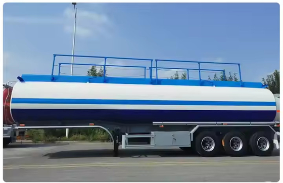 3 Axle 40000l Carbon Steel Transport Liquid Or Gaseous Chemical Product Heavy Duty Fuel Tanker Trailer
