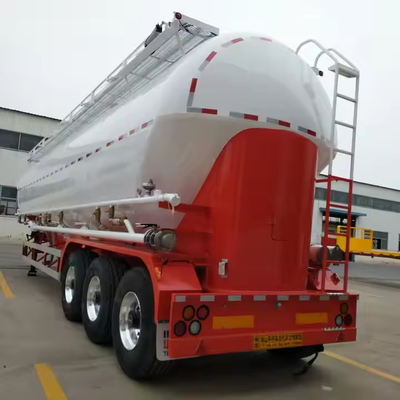 Carbon Steel 3 Axles W Type 2-3 Compartment Customized Hual 60T Flour Tank Trailer