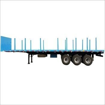 Heavy-Duty Fatbed Semi Trailer For Sale In Africa: Designed For Stable And Efficient Transportation Of Oversized Loads