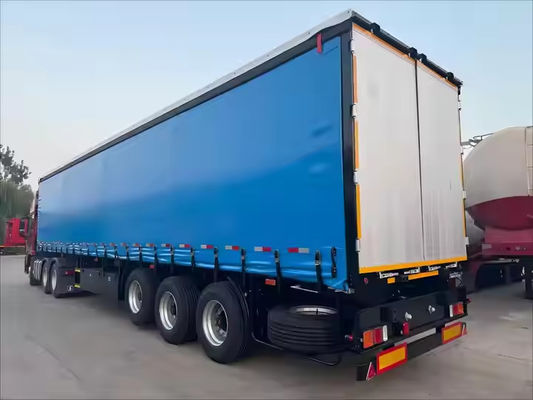 3 Axles Unladen Weight 8300kg Lever Type Suspension Laminated Plywood ...