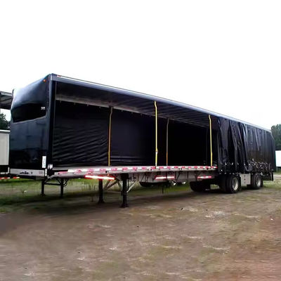 3 Axles Unladen Weight 8300kg Lever Type Suspension Laminated Plywood ...