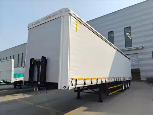 3 Axles Unladen Weight 8300kg Lever Type Suspension Laminated Plywood ...