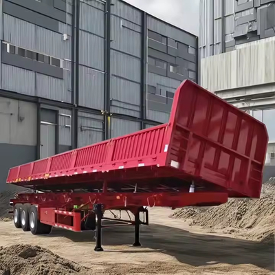 CIMC 40FT 3 Axle Tare Weight 8.5t Heavy Duty Mechanical Suspension Wall Side Rollover Semi Trailer