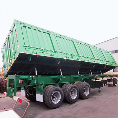 3-Axles Tipping Coal Mine Transportation Semi Trailer Engineered For Efficient Transportation Unloading Of Sand Coal