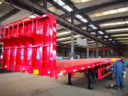 CIMC 2/3/4 Axles Steel Cargo 20ft 40ft Container Chassis With Lock Flatbed Semi Trailer