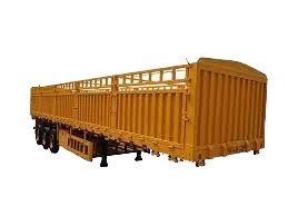 High-Performance Fence Semi Trailer For Secure Transport Of Livestock Animals And Heavy Load