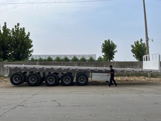 Heavy-Duty Multi Axles Flatbed Semi Trailer For Stable And Efficient Transportation Of Oversized Loads