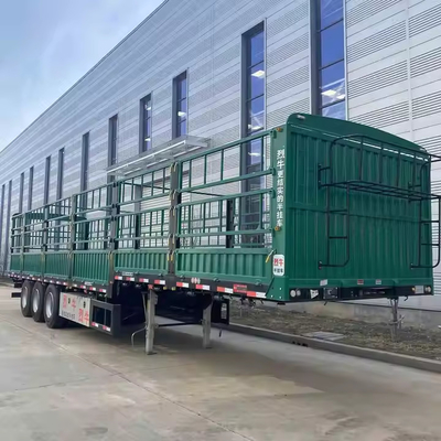 3 Axles 60T Stake Fence Cargo Truck Semi Trailer Fence Semi Trailer for Sale Van Truck Semi Trailer