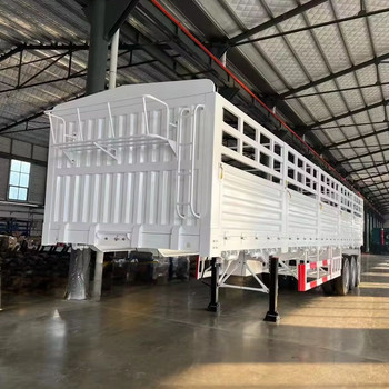 High-Performance Fence Semi Trailer For Secure Transport Of Livestock Animals And Heavy Load