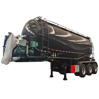 China Factory Cement Bulker Trailer 4 Alex 45cbm Powder Bulk Cement Tanker Truck Transporter Cement Tank