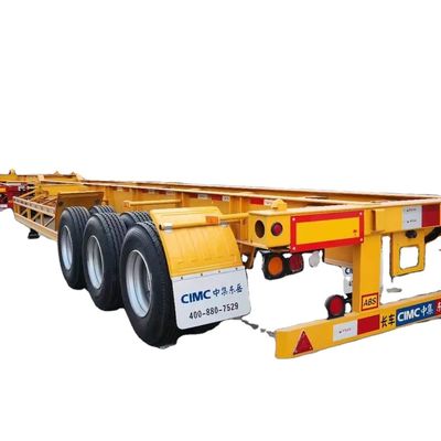 3 Axles High Quality Heavy Load Capacity Trailer Skeleton Parts Container Transportation