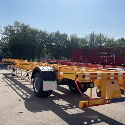 Steel material 1/2 Axles 20ft 40ft 45ft Container Transport Steel Skeleton Semi Trailer