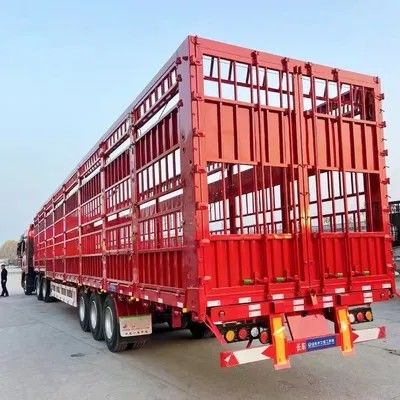 3/4 Axles Max Payload 30000 kg Double Deck Animal Poultry Livestock Semi Trailer 