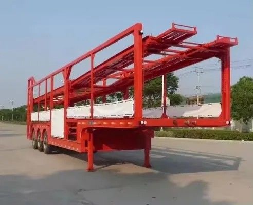 Max Payload 40 Ton 2 Axles Double Decks 8 Car /6 Car Capacity Car SUV Transporting Trailer