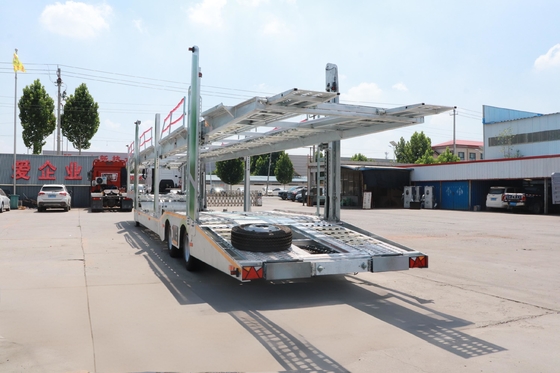 Whole vehicle HDG SAF axle Air suspension JOST leg Weichbro EBS screw lift car carrier semi trailer