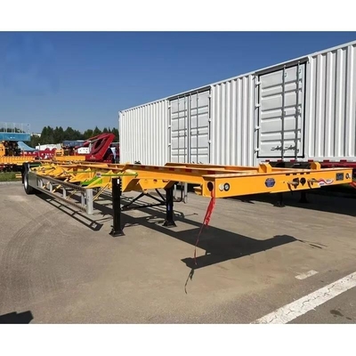Customized Color Container Transport 20/40ft 12m Skeleton Trailer Chassis