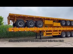Heavy-Duty Fatbed Semi Trailer  For Stable And Efficient Transportation Of Oversized Loads